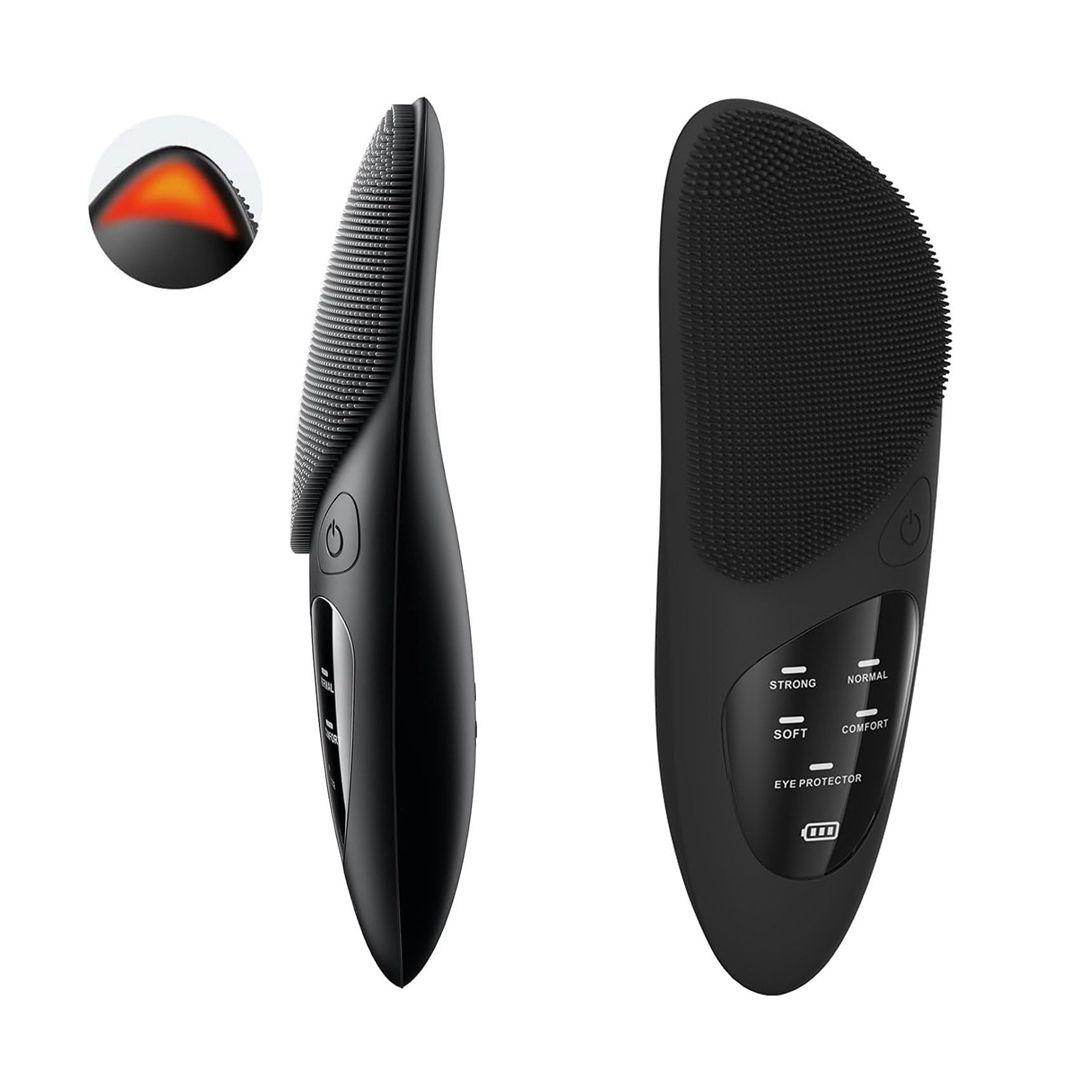 Waterproof Rechargeable Facial Cleansing Brush with 4 Modes for Deep Cleansing