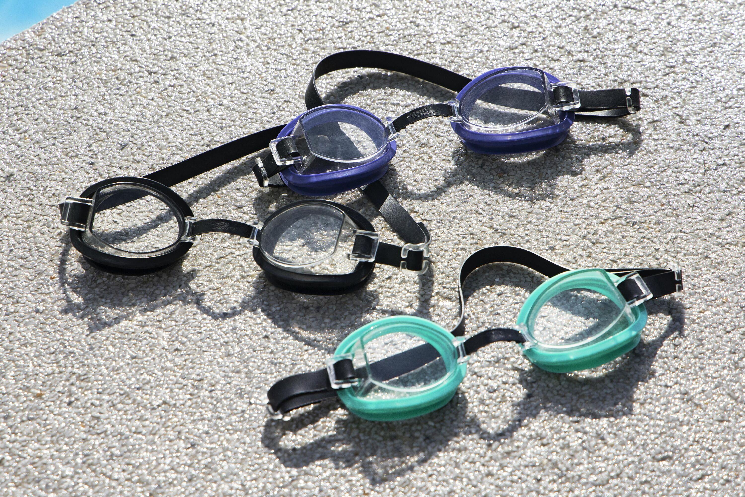 BESTWAY 21097 AQUA BURST ESSENTIAL GOGGLES (Contents:one pair of goggles, 3 assorted colors) Age 14+