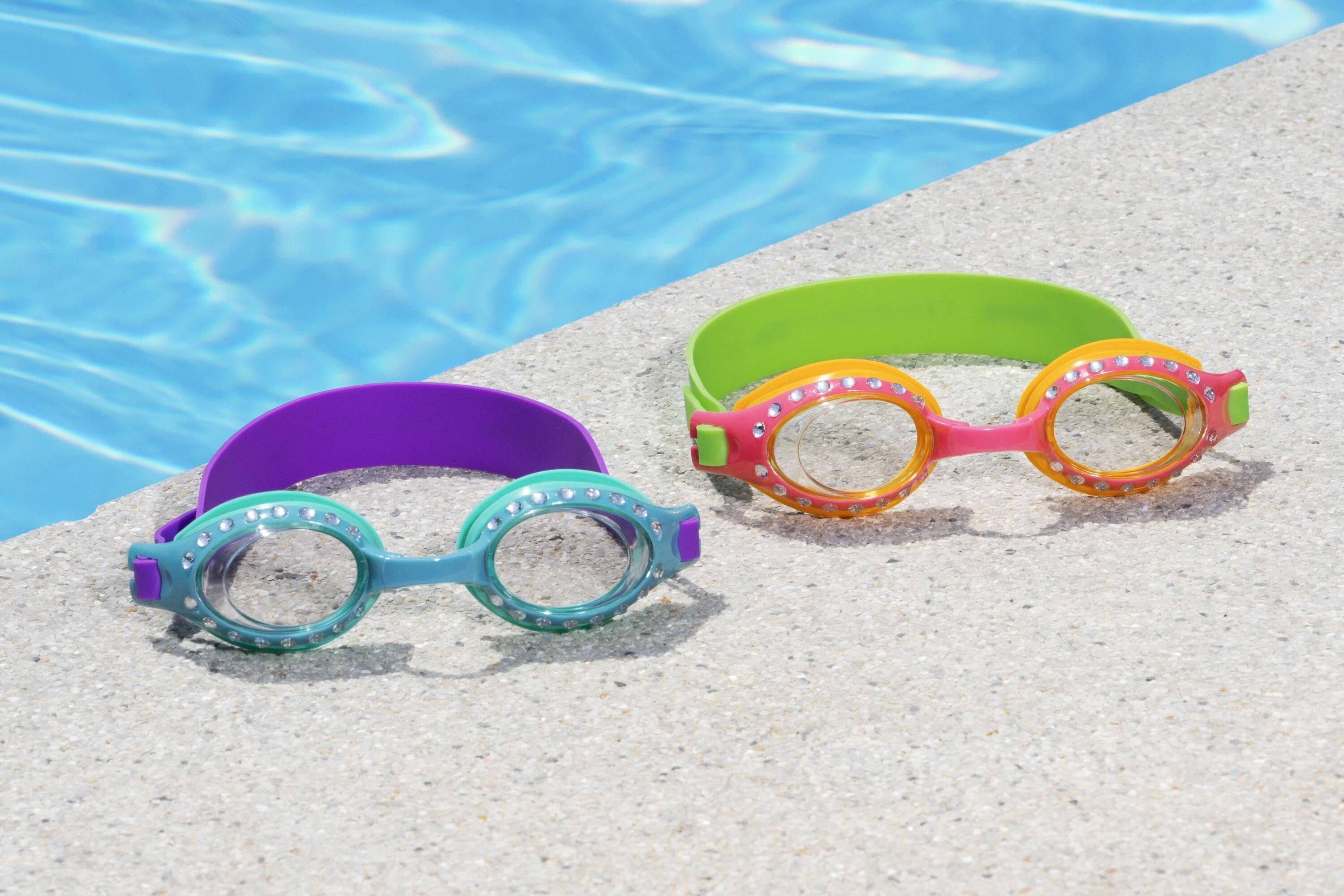 BESTWAY  SPARKLE 'N SHINE GOGGLES (Contents:one pair of goggles, 2 assorted colors) Age 7+