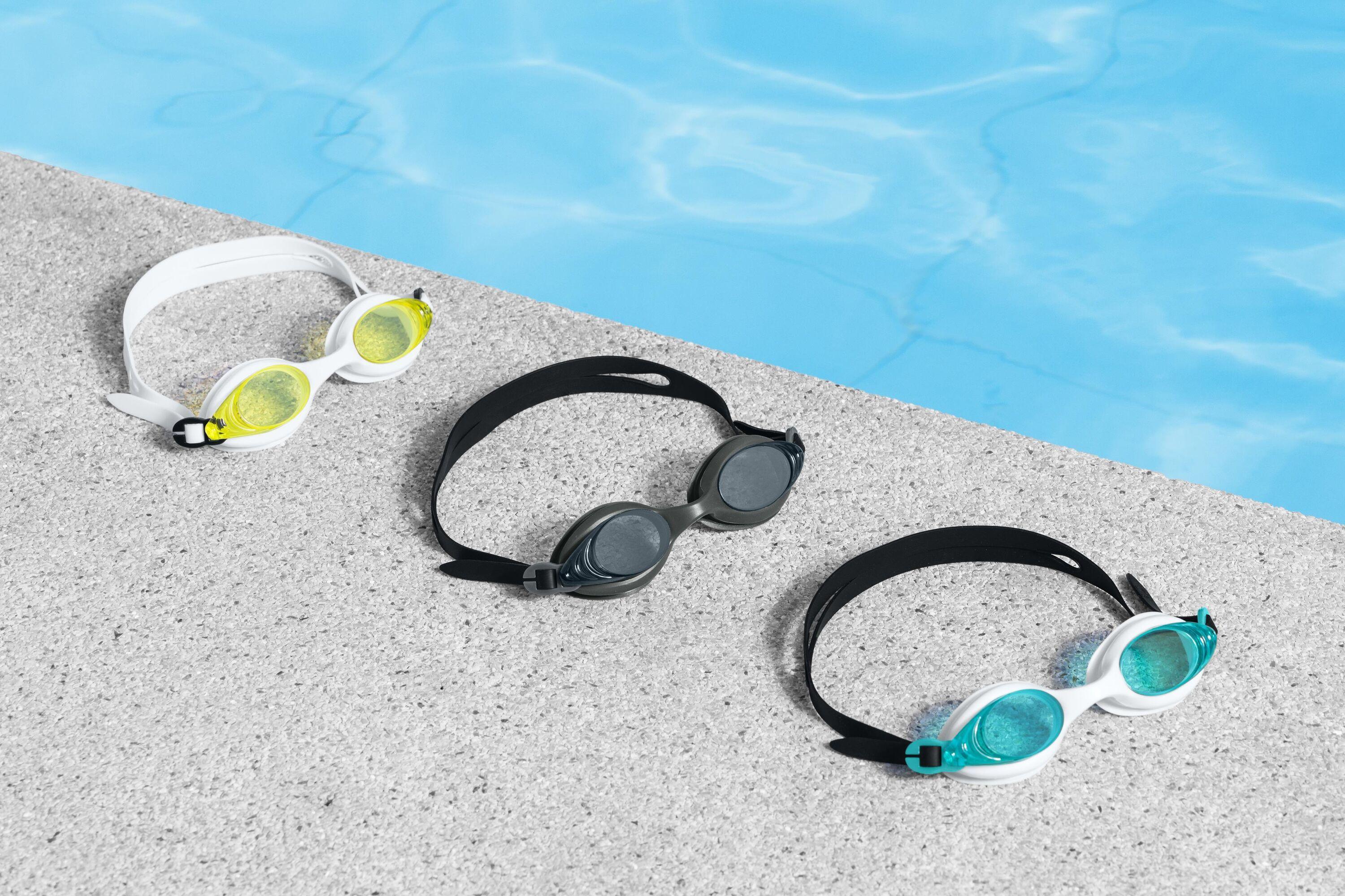 BESTWAY 21130 LIGHTNING PRO GOGGLES (Contents:one pair of goggles, 3 assorted colors) Age 14+