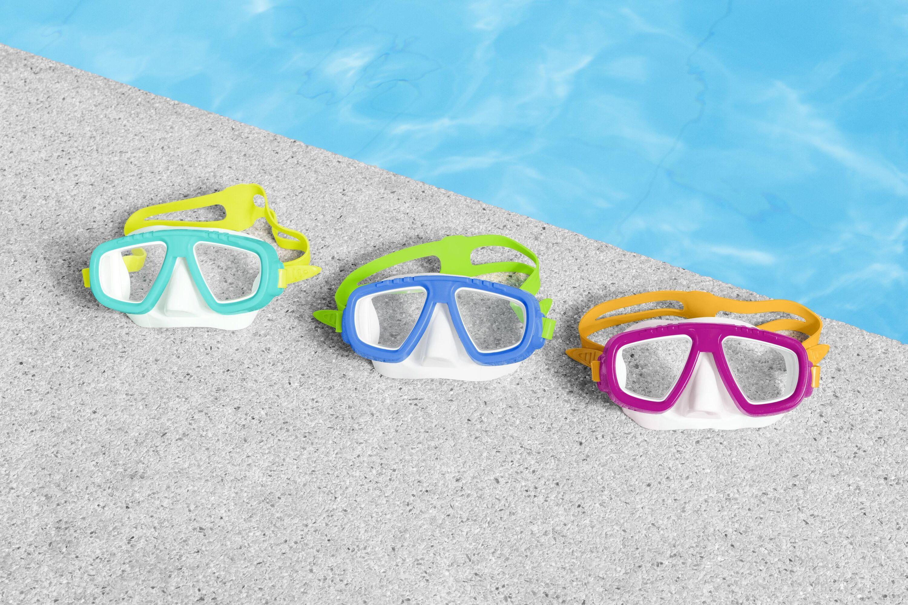 BESTWAY 22011 AQUA CHAMP ESSENTIAL MASK (Contents:one Mask, 3 assorted colors) Age 3+ #22011