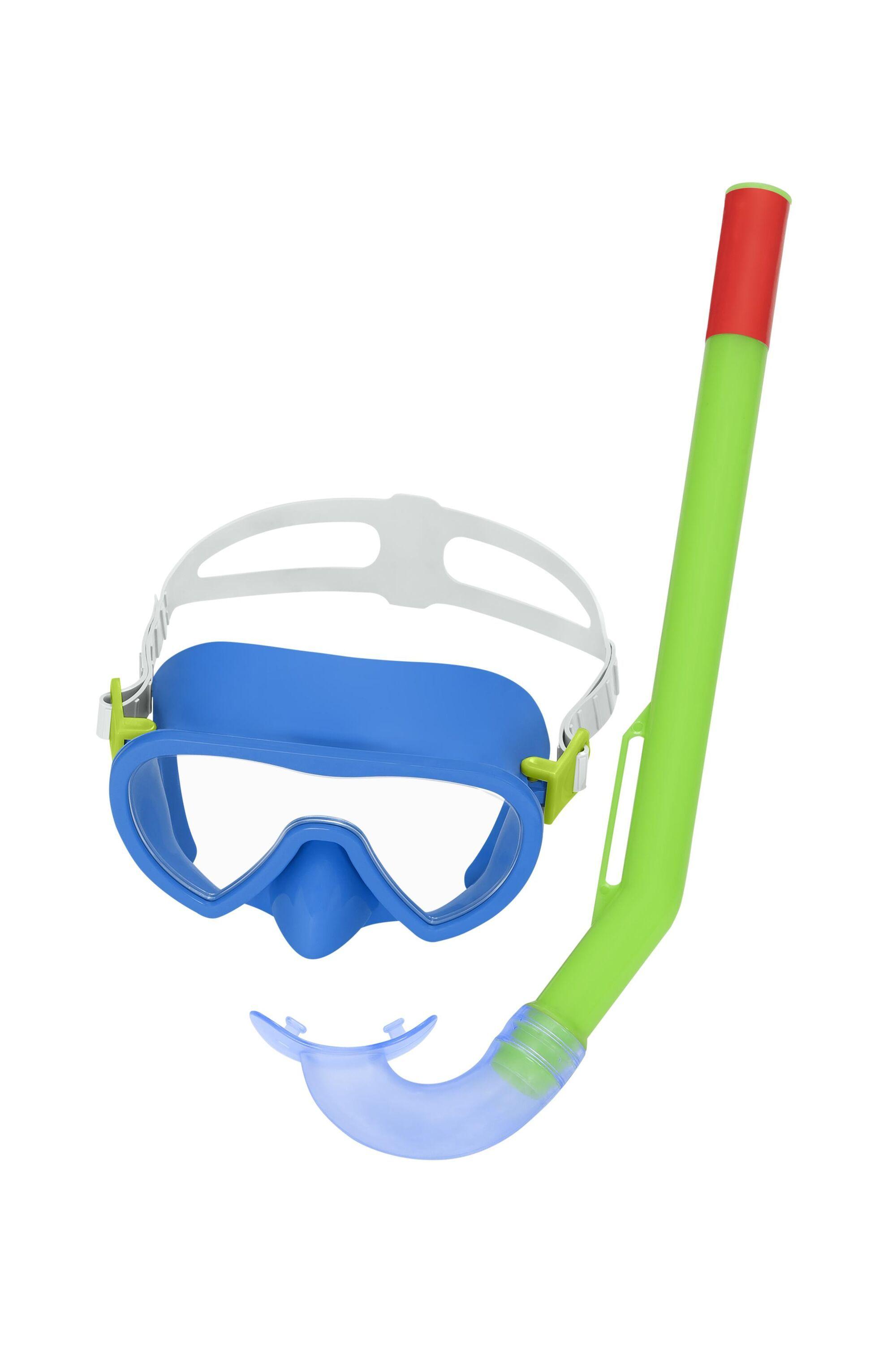 BESTWAY  CRUSADER ESSENTIAL SNORKEL MASK (Contents:one mask,one snorkel,2 assorted colors) Age 3+