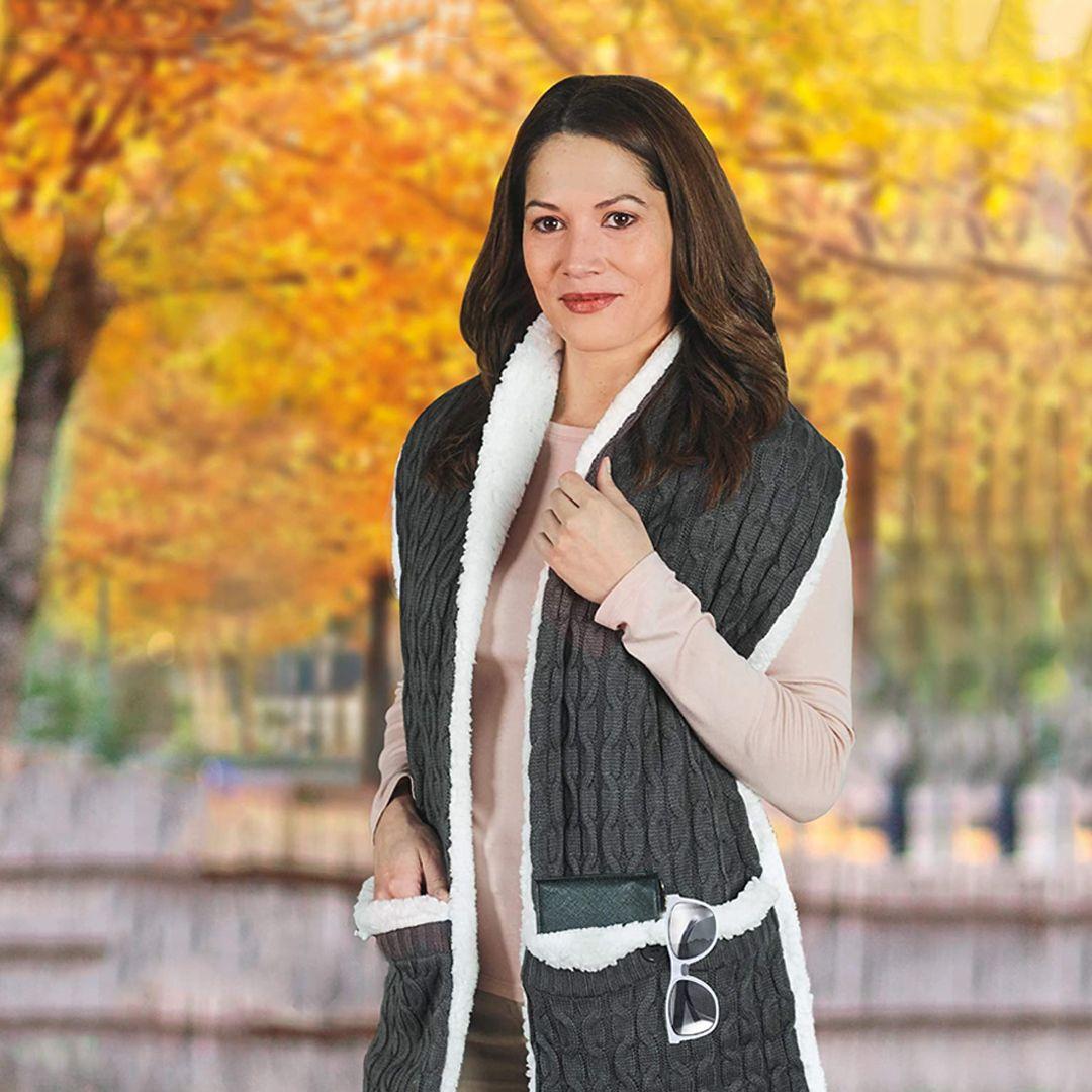 Huggle Scarf As Seen On TV, Grey, One Size 