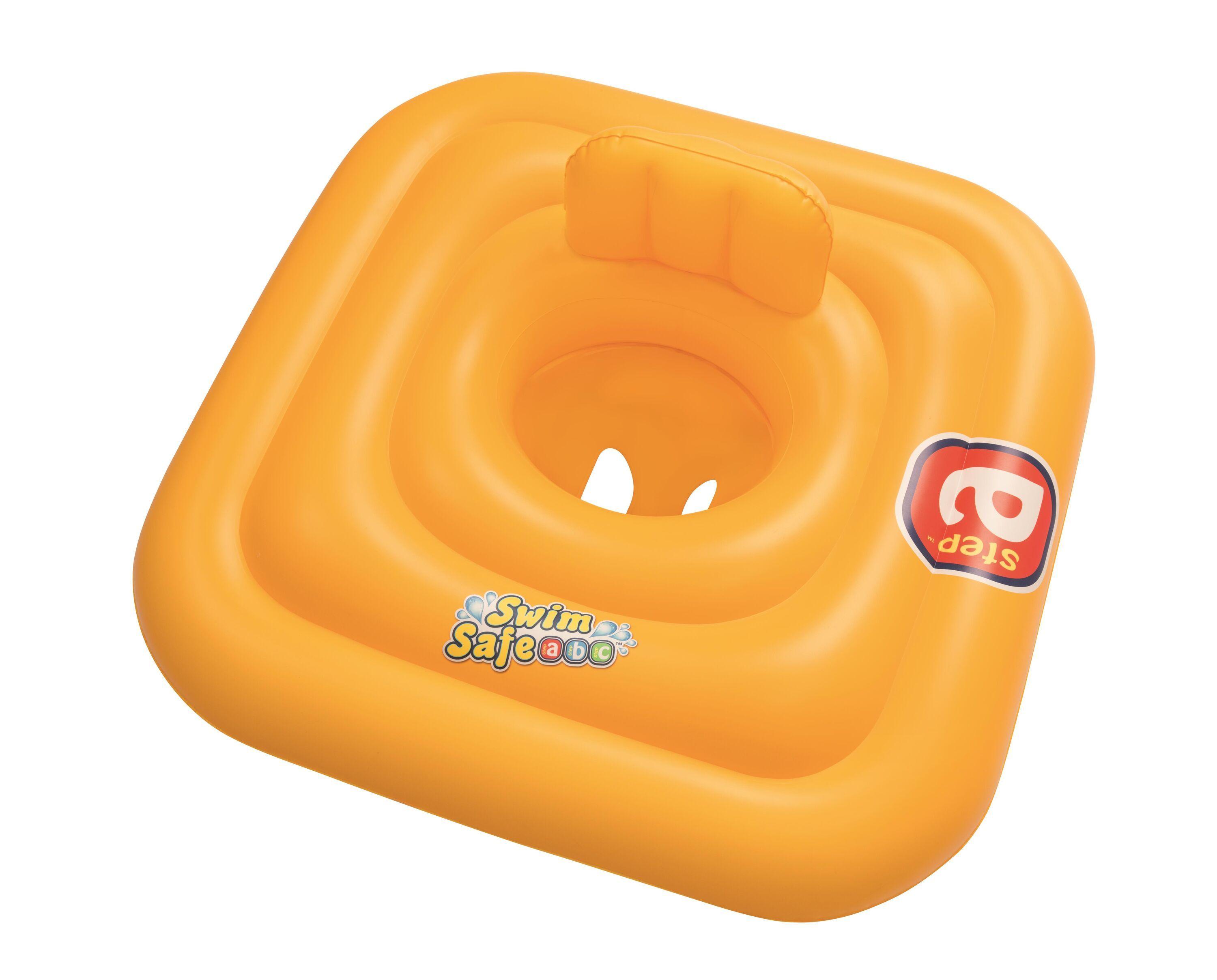 BESTWAY 32050 76CM X 76CM WONDERSPLASH SQUARE 3-RING BABY BOAT (Contents: 1 baby seat.) Age 1-2