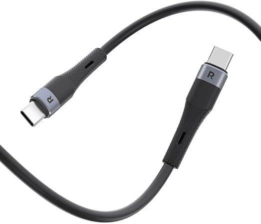 RAVPower RP-CB1038 60W Liquid Silicone Type-C Cable, 1m - Black