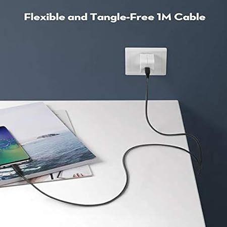 RAVPower Type-C to Type-C 3.3FT/1M Cable-Black