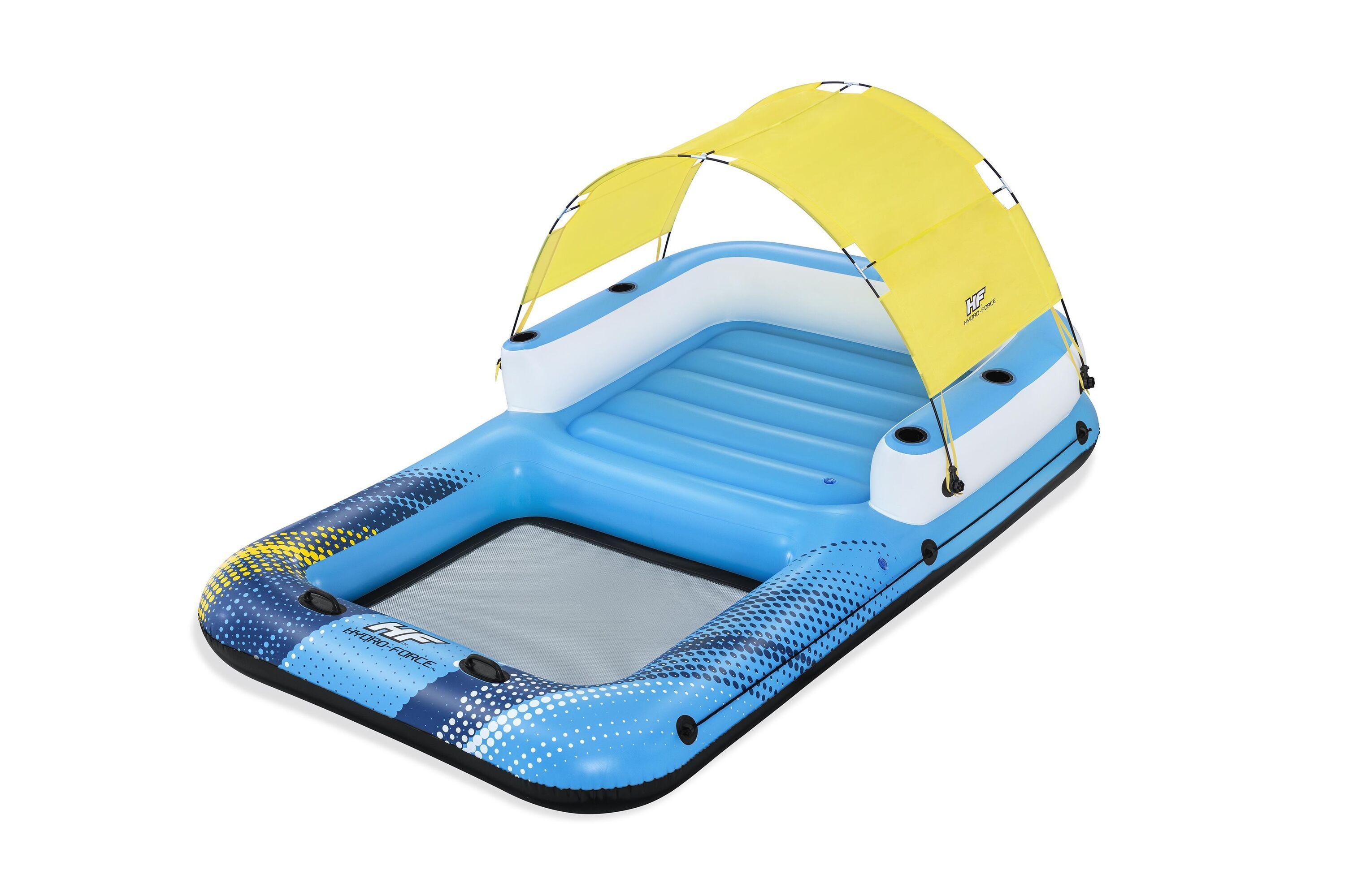 BESTWAY 43645 3.20M X 1.98M SUMMER OASIS ISLAND (Contents:1 island, 1 sunshade, 1 anchor bag,repair patch) 
