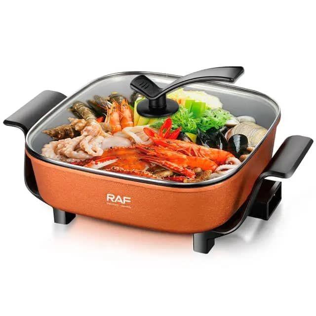 RAF 7.0L Home Cooking Multifunctional Auto-Thermostat Control Stainless Steel Multi-layer Electric Cooking Pot Hot Pot