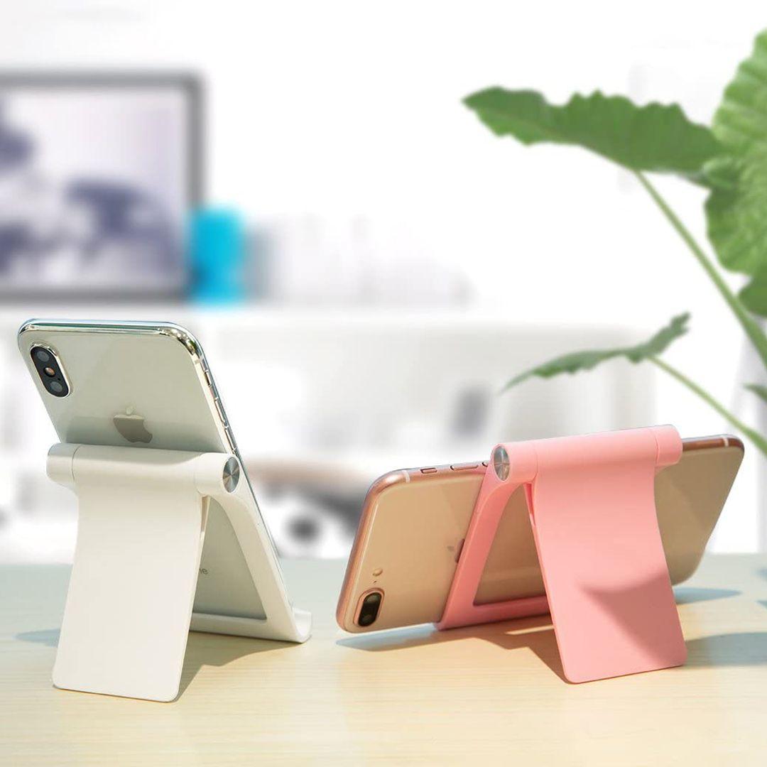 ROCK Desktop Cell Phone Stand Tablet Stand, Advanced 360 Rotatable ABS+Silicone Stand Holder