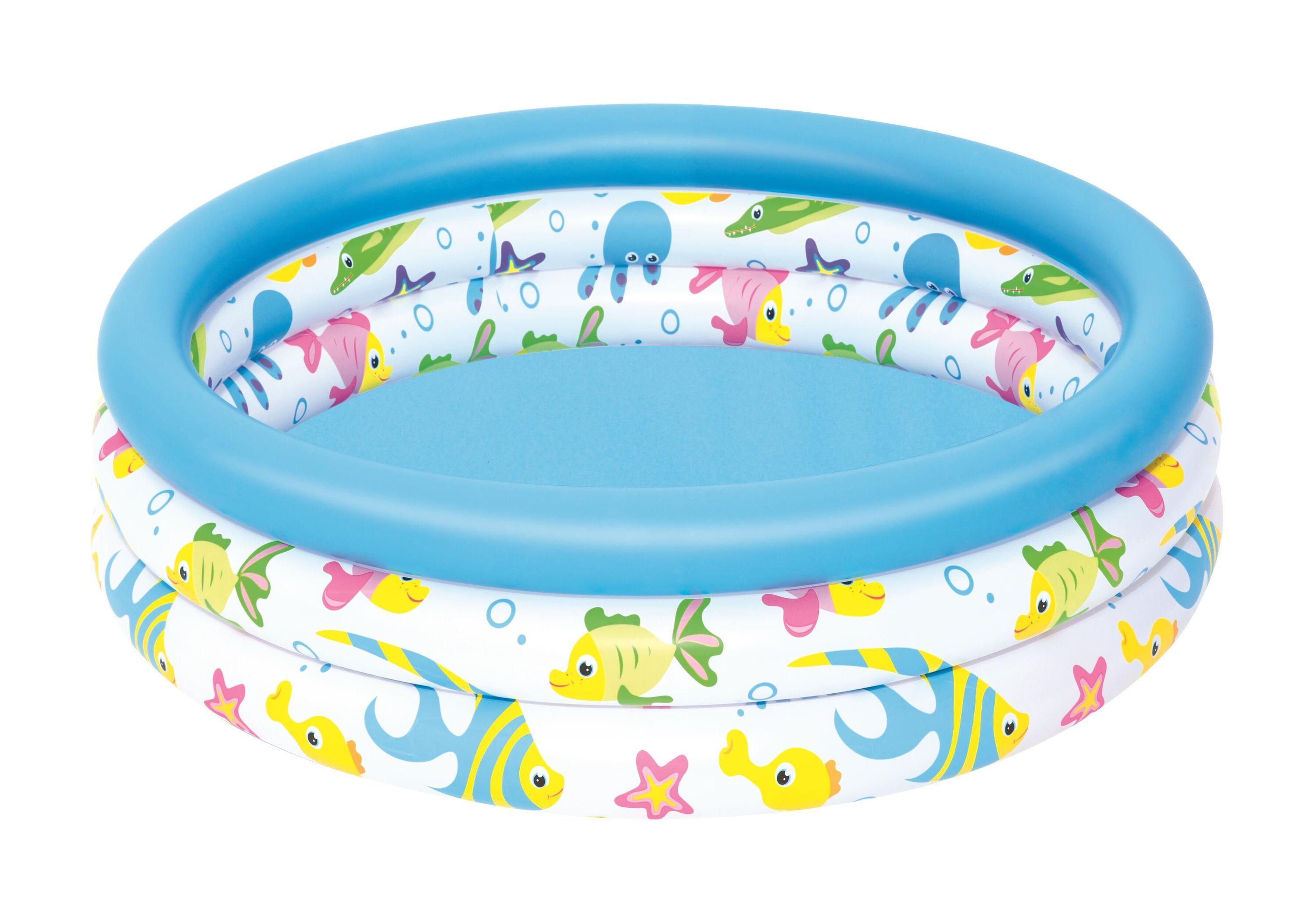 BESTWAY 51008 Φ1.02M X H25CM CORAL KIDS POOL (Contents:1 pool, repair patch) Age 2+