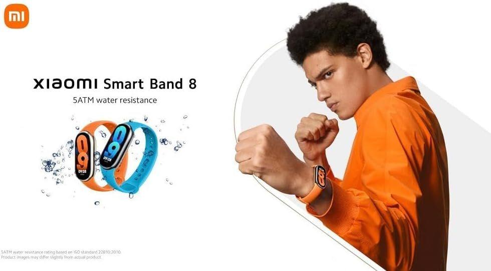Xiaomi Smart Band 8, White. Features 1.62" screen, 16GB storage, 60Hz refresh rate, 16-day battery