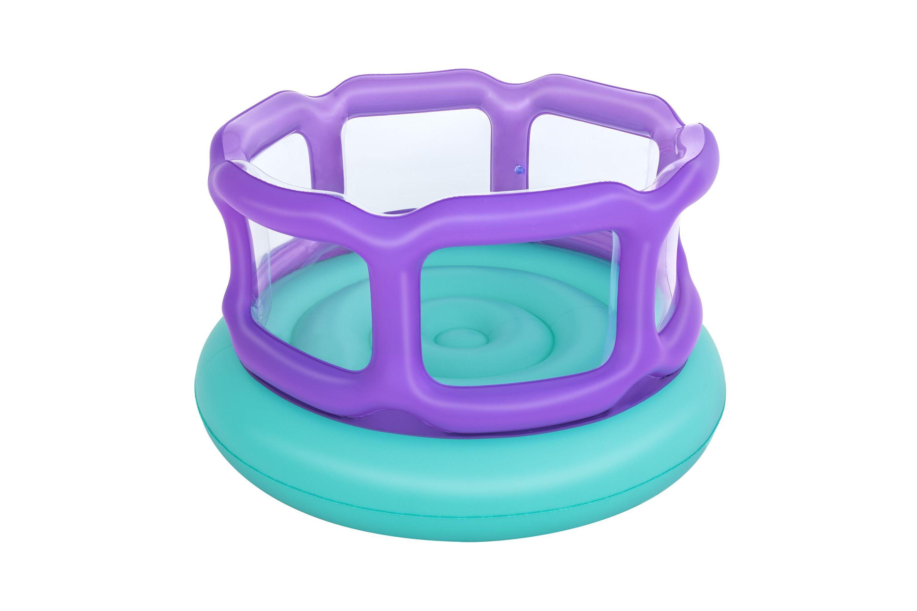 BESTWAY 52646 1.52M X 1.52M X 84CM LAUGH 'N LEAP BOUNCER (1 bouncer, repair patch,4 foot pins) Age 3+ #52646