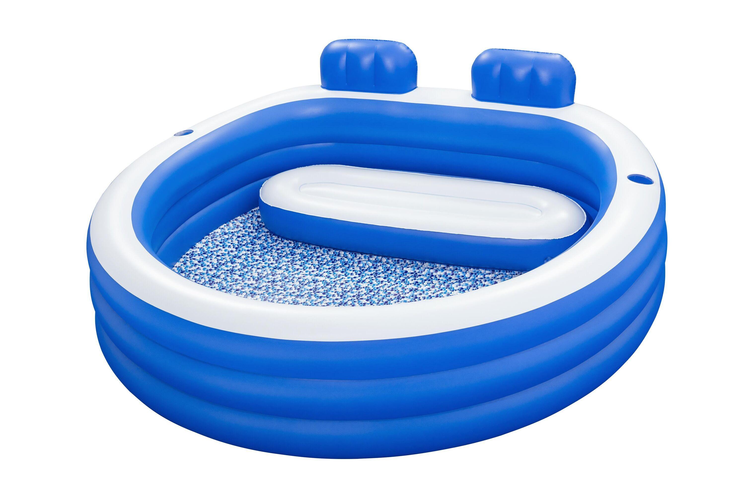 BESTWAY 54422 2.31M X 2.19M X 79CM SPLASH PARADISE FAMILY POOL (Contents:1 pool,repair patch.) Age 6+