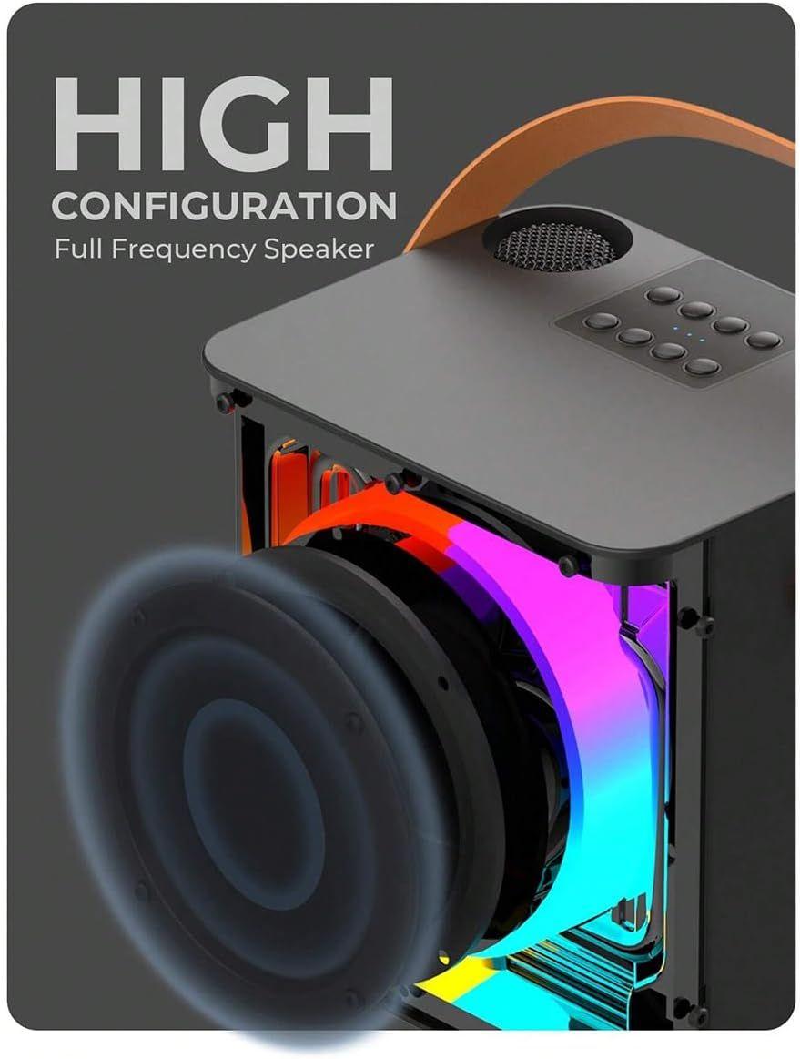 HAVIT SK822BT - Mini Karaoke Speaker With Mic And RGB Lighting