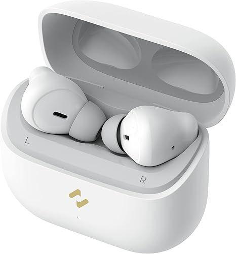 Havit TW982 Bluetooth Earbuds with ENC Noise Cancelling Microphone, Touch Control, 7 Hours Playtime - White