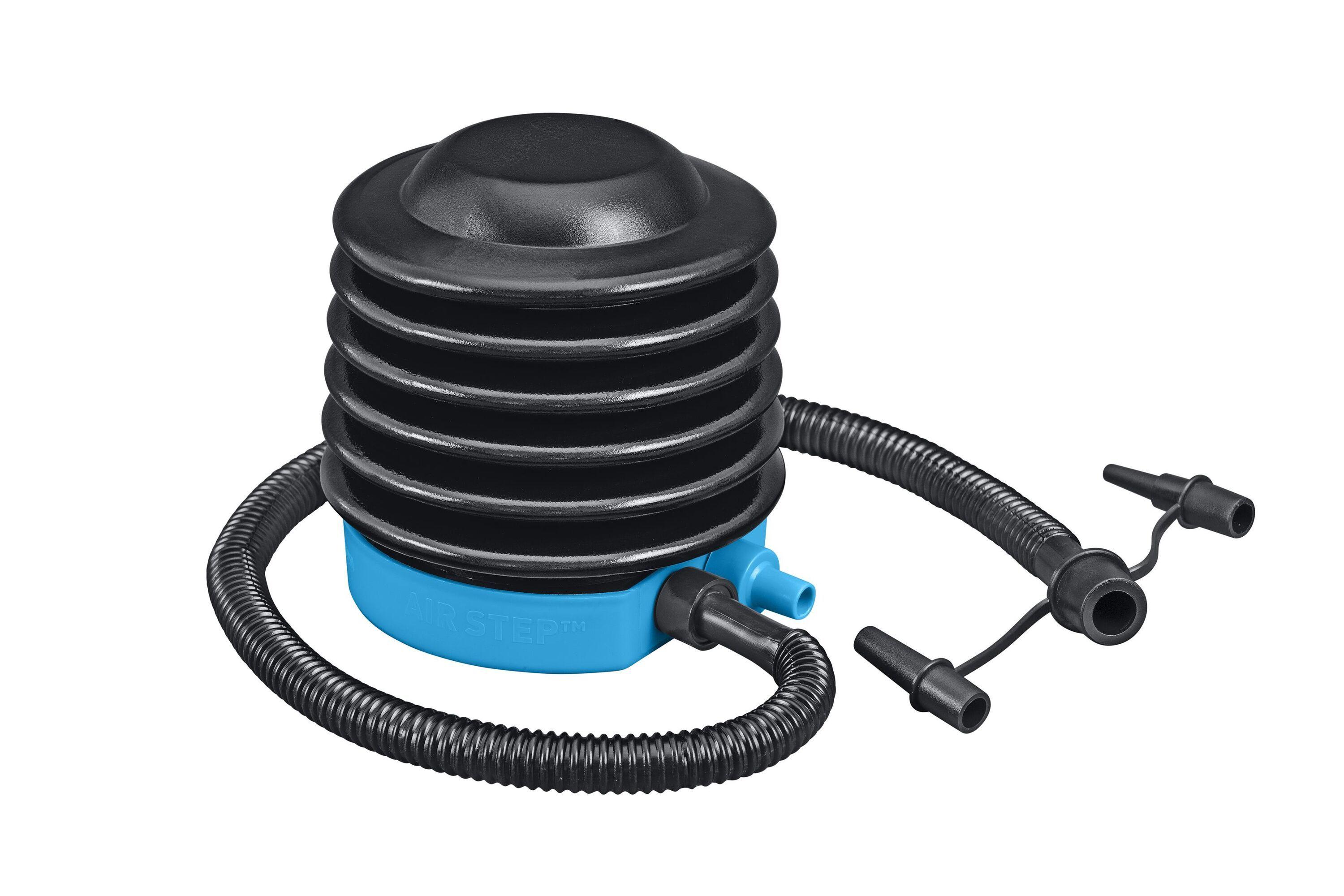 BESTWAY 13CM AIR PUMP (Contents:foot pump, flexible hose(0.8m), 3 valve adaptors) 