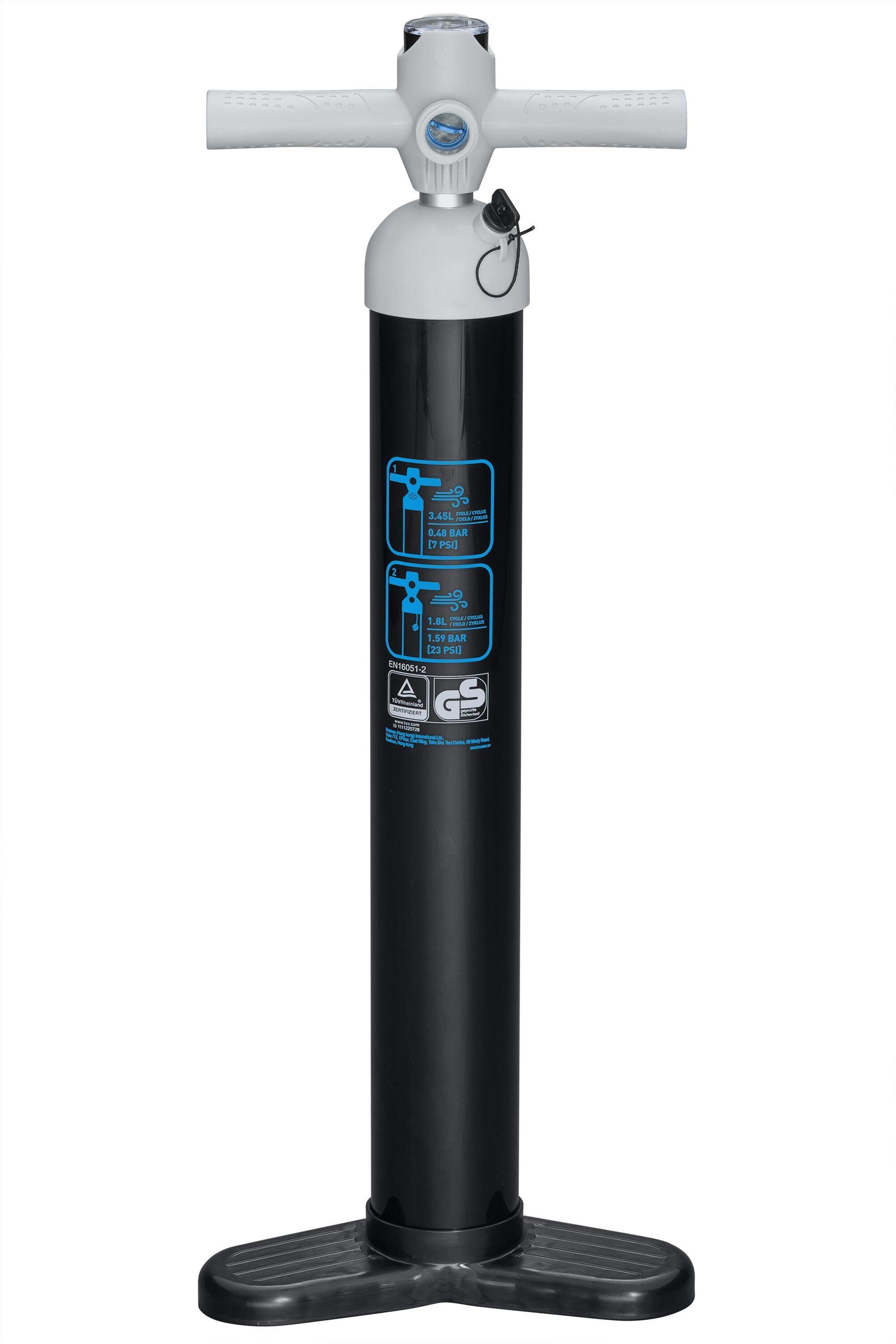 BESTWAY  AIR HAMMER SPORT HIGH PRESSURE MANUAL AIR PUMP (hand pump, flexible hose(1.2m), 5 sizes of safety valve adaptors,) 