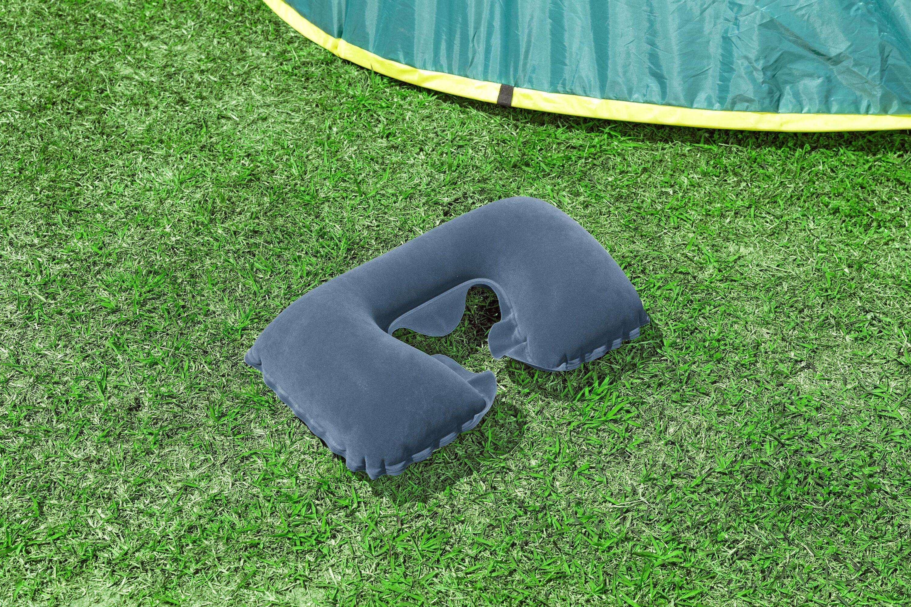 BESTWAY 37CM X 24CM X 10CM FLOCKED AIR NECK REST (Contents:pillow, 2 assorted colors) 