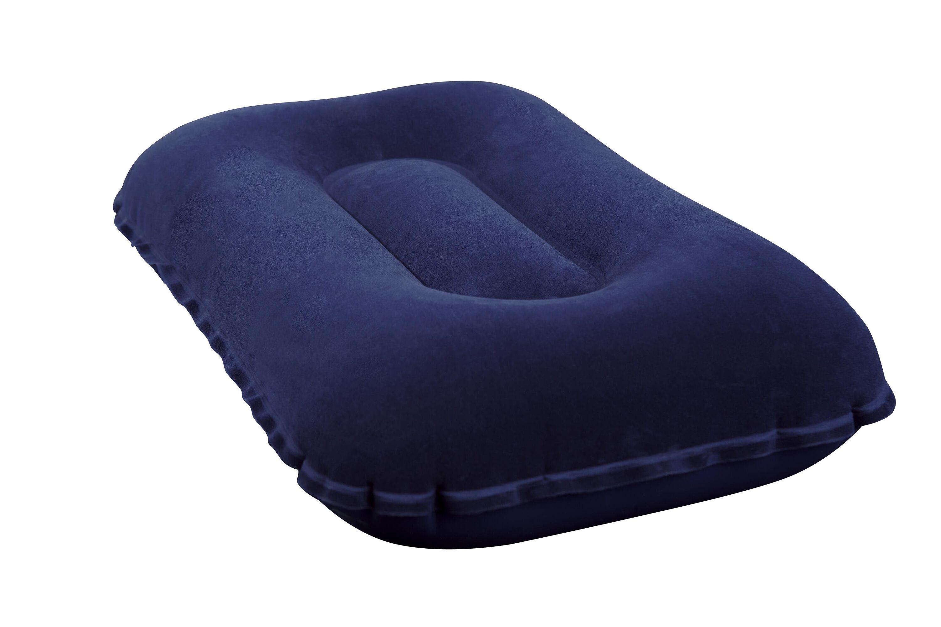 BESTWAY 42CM X 26CM X 10CM FLOCKED AIR CAMP PILLOW (Contents:pillow, repair patch, 2 assorted colors) 