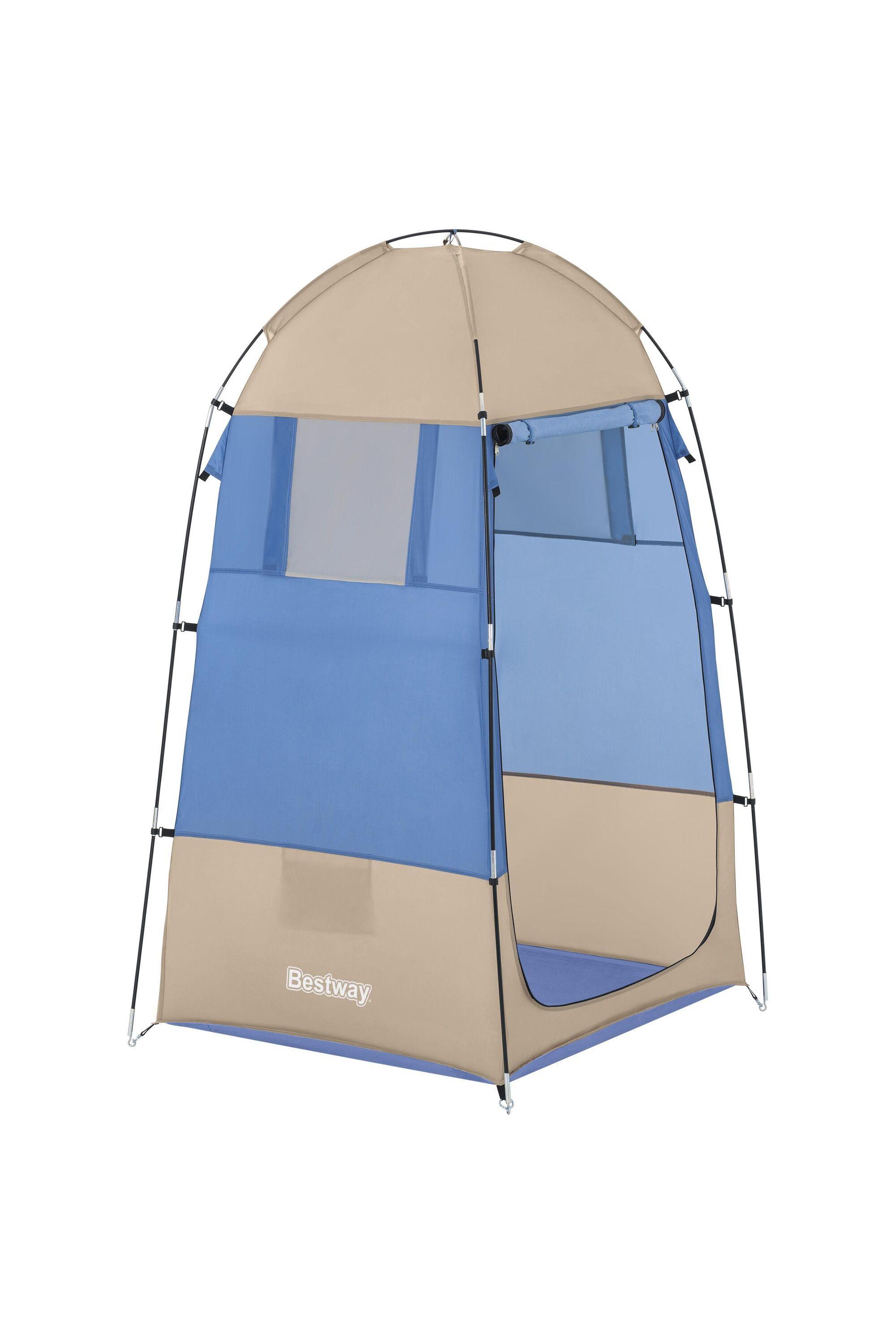 BESTWAY 68002 1.10M X 1.10M X 1.90M STATION PORT (Contents:Tent, Carry Bag, Eight Pegs, One Layer) 