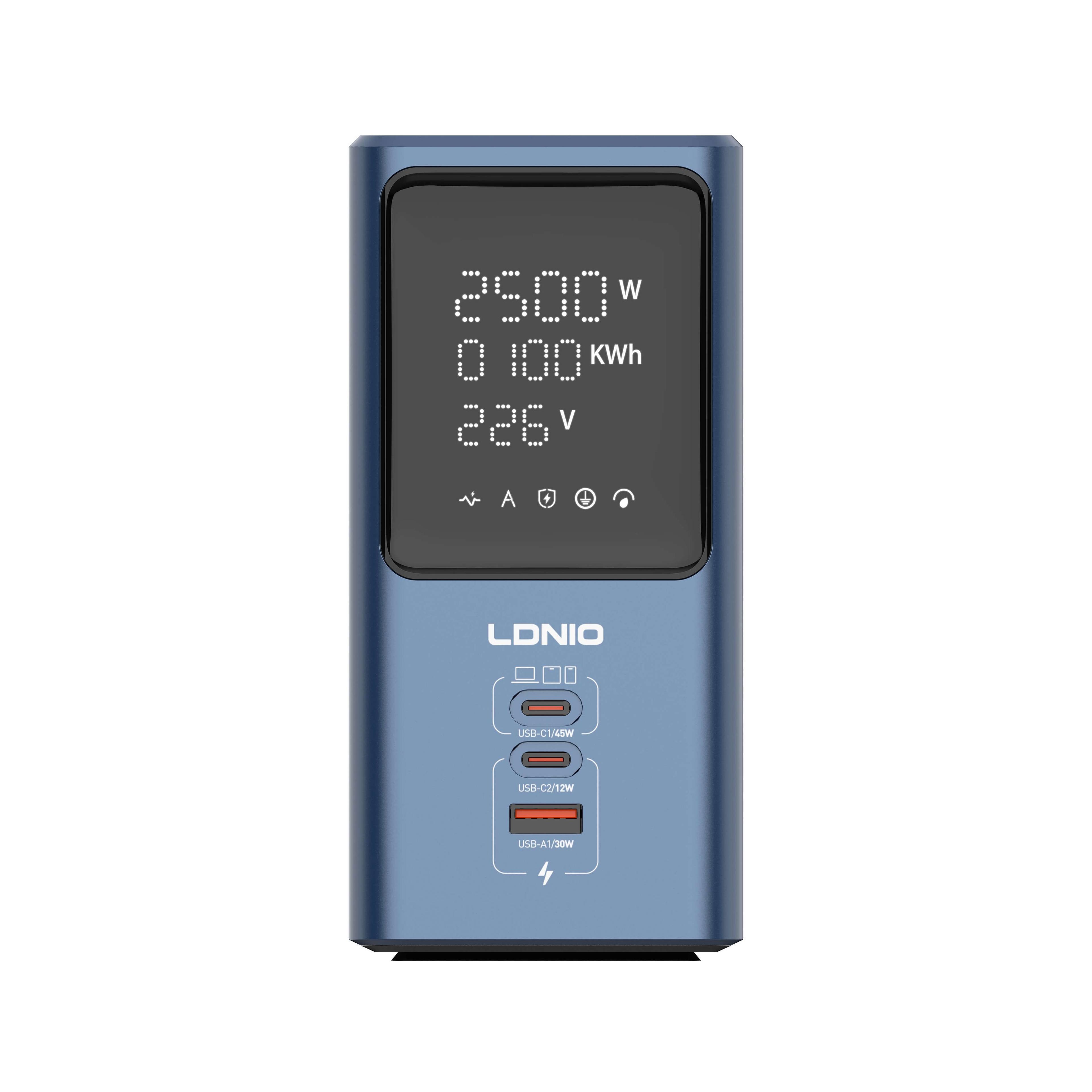 LDNIO sc2 45W PD charger, 2500W with LED