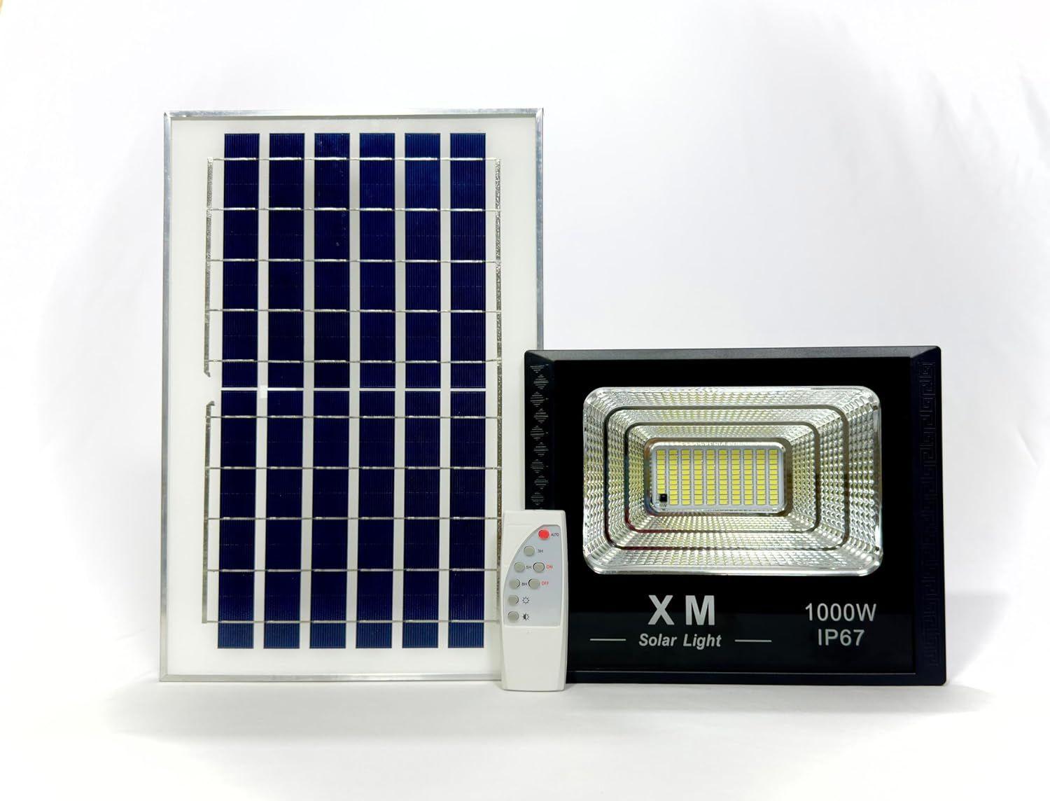 XM 1000W Solar Outdoor Security Light – Powerful Illumination for Garden & Garage