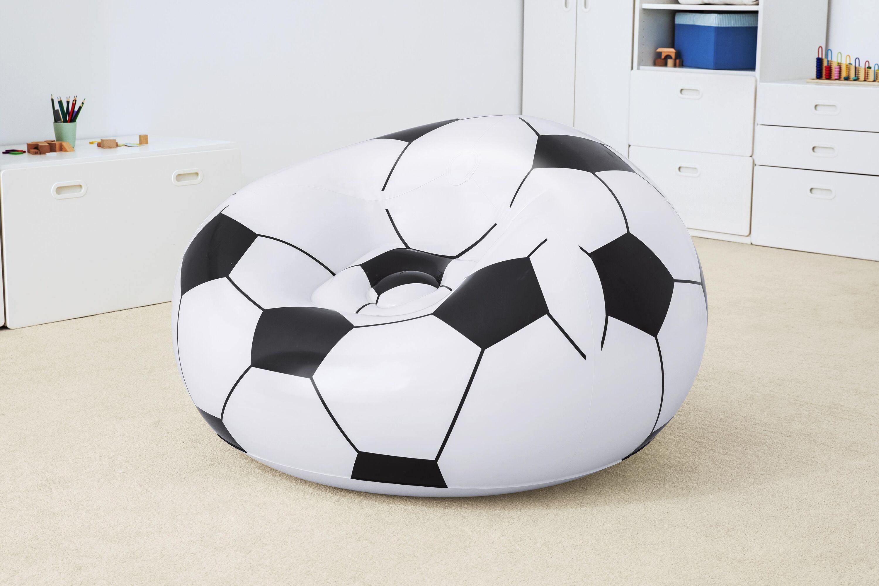BESTWAY 75010 1.14M X 1.12M X 66CM BEANLESS SOCCER BALL CHAIR (Contents:1 chair, repair patch) Age 6+ #75010