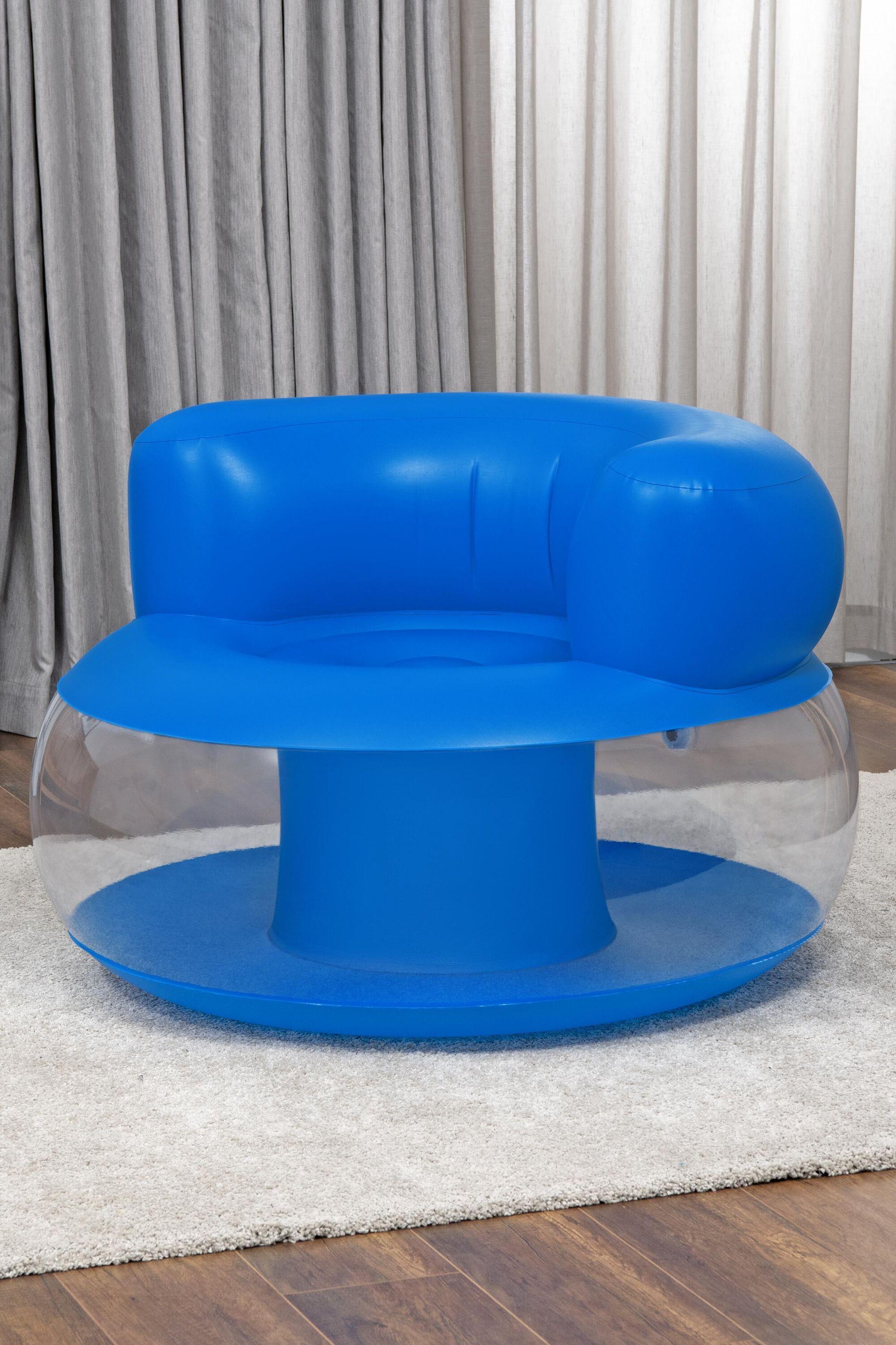 BESTWAY 75138 1.12m x 1.12m x 70cm Mod Pod Air Chair (chair, repair patch, 2 assorted colors.) 