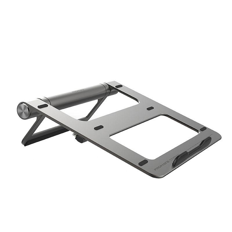 Promate Aluminum Laptop Stand with USB-C™ Hub
