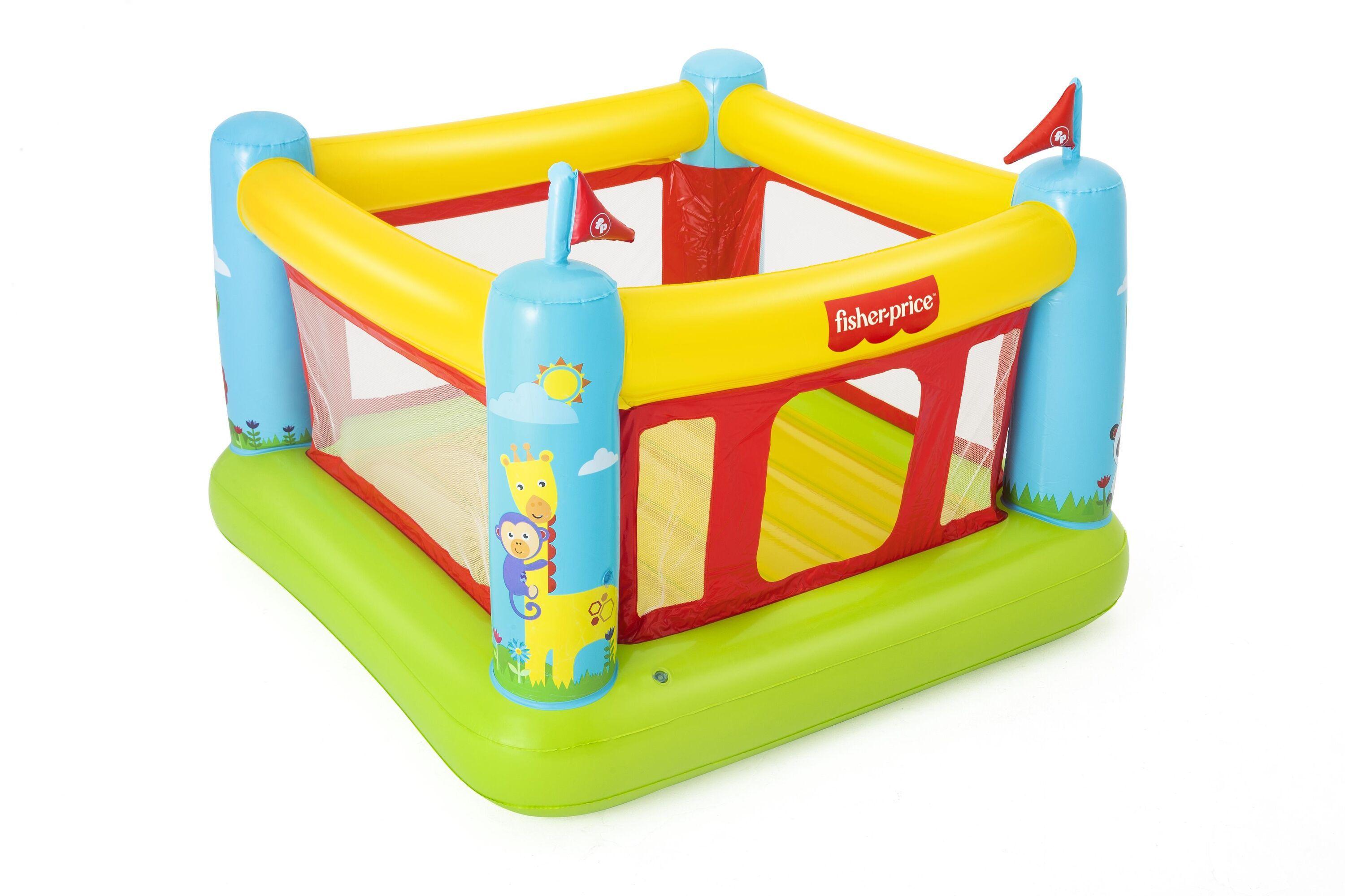 BESTWAY 93553 1.75M X 1.73M X 1.35M BOUNCETASTIC BOUNCER (1 Bouncer,repair patch,4 foot pins) Age 3+