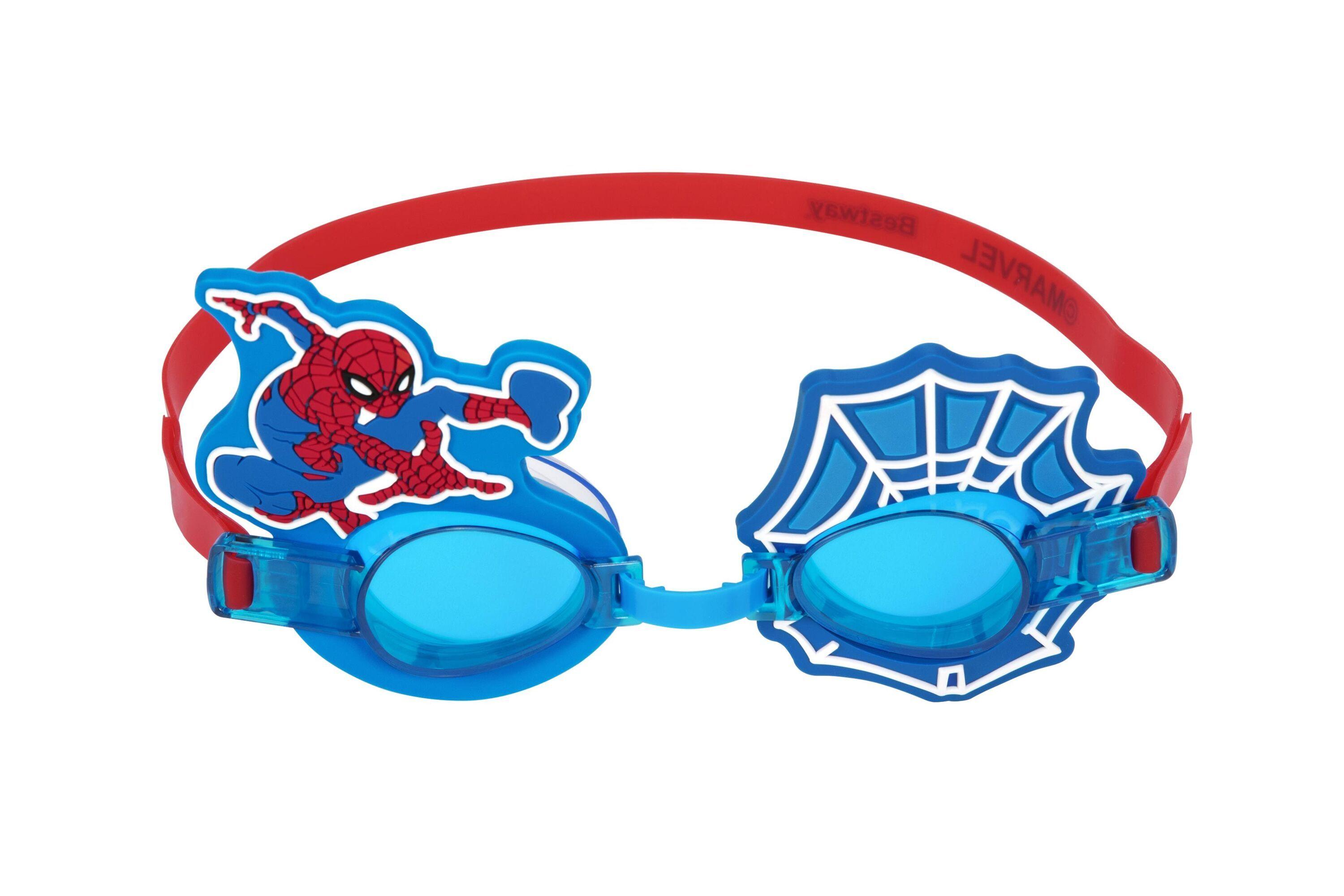 BESTWAY  DELUXE GOGGLES SPIDERMAN (one pair of goggles, 1 assorted character designs) Age 3+