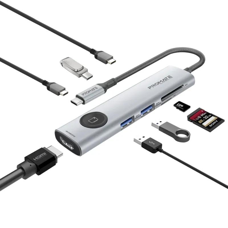 4K@60Hz Multi-Function High Speed USB-C Hub w/ Screen Privacy Button 