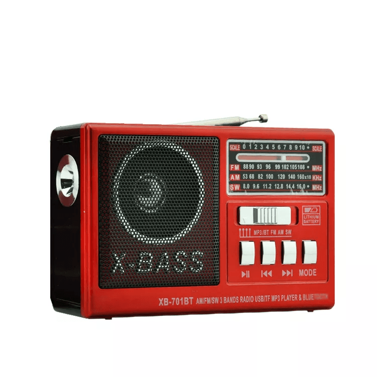  Waxiba Xb-701bt Portable Flashlight Music Mp3 Player - work with Batteries and rechargeable