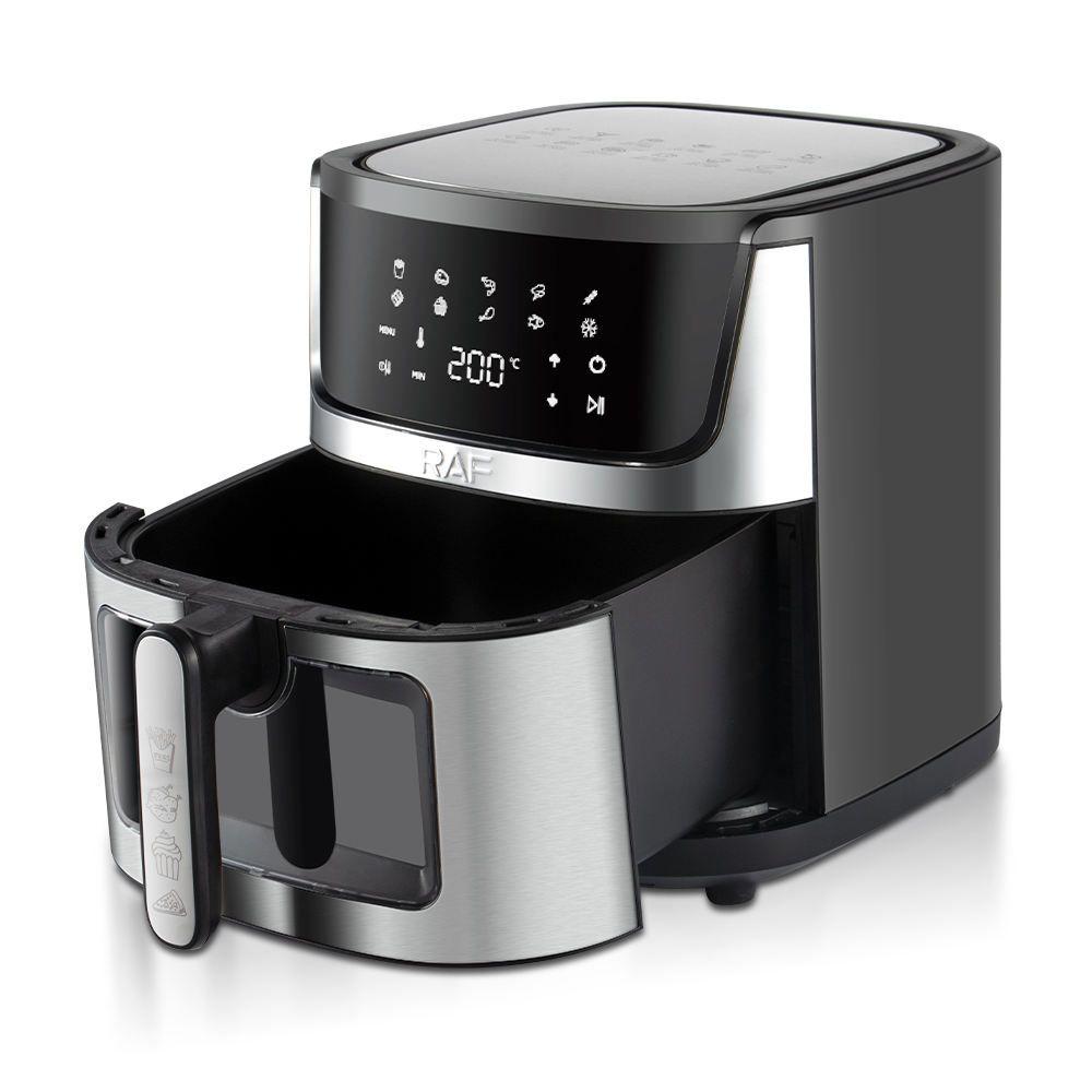 RAF 9L Digital Air Fryer – Touch Screen, 360° Hot Air, Oil-Free Cooking – 1950W