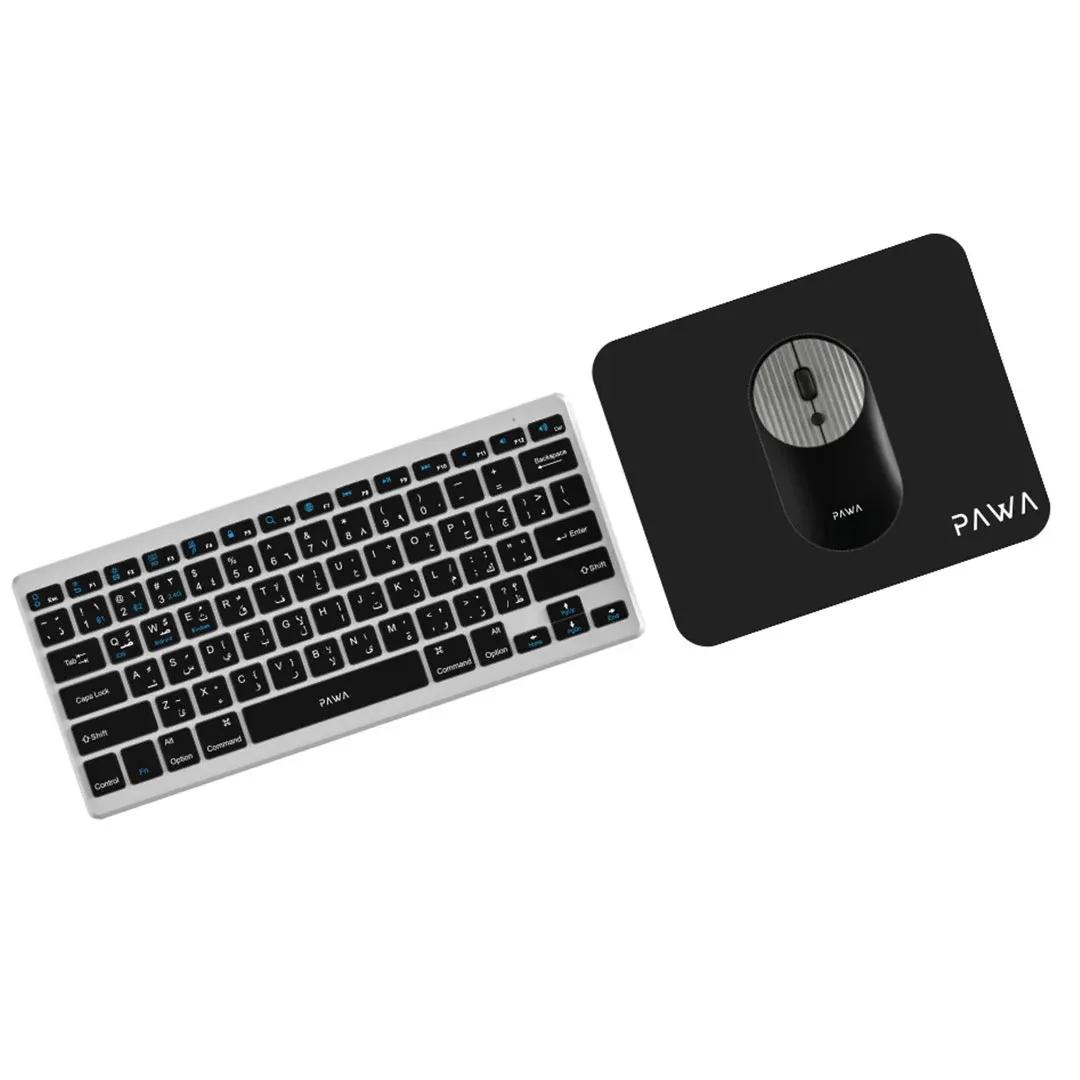 Pawa PW-KWMW2T1-GYBK Dual Mode Wireless Keyboard and mouse set