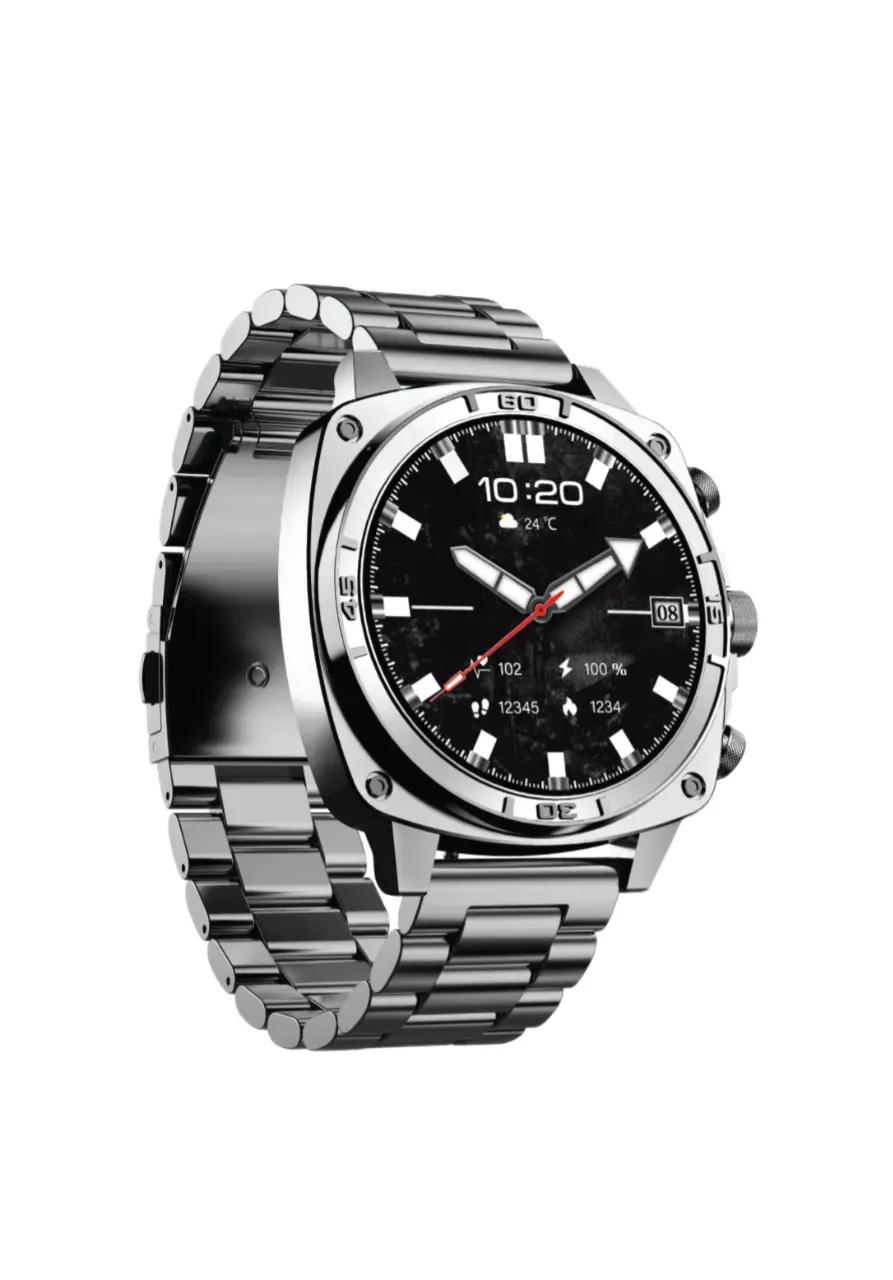 Porodo PD-LFST171-SL Chrono Steel Smart Watch