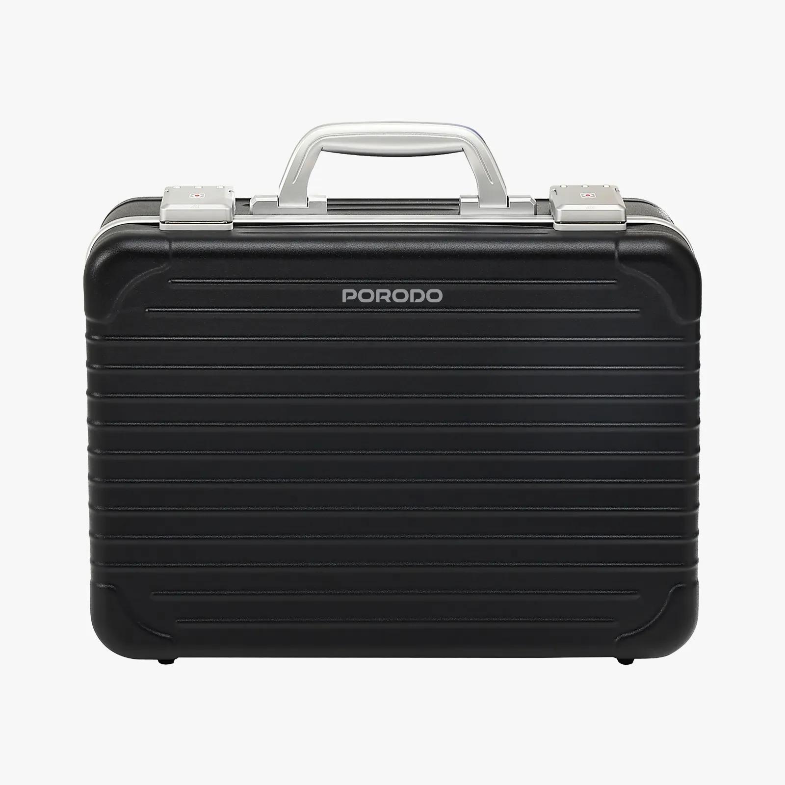 Porodo Lifestyle PDLFST4029BK Travel Makeup Case with Detachable LED Mirror - Black