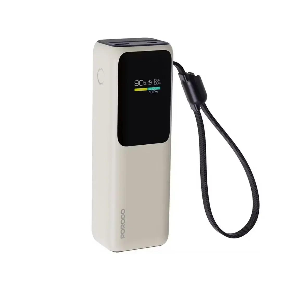 PORODO PDPBFCH098BG 20000mAh Power Bank with Digital Display