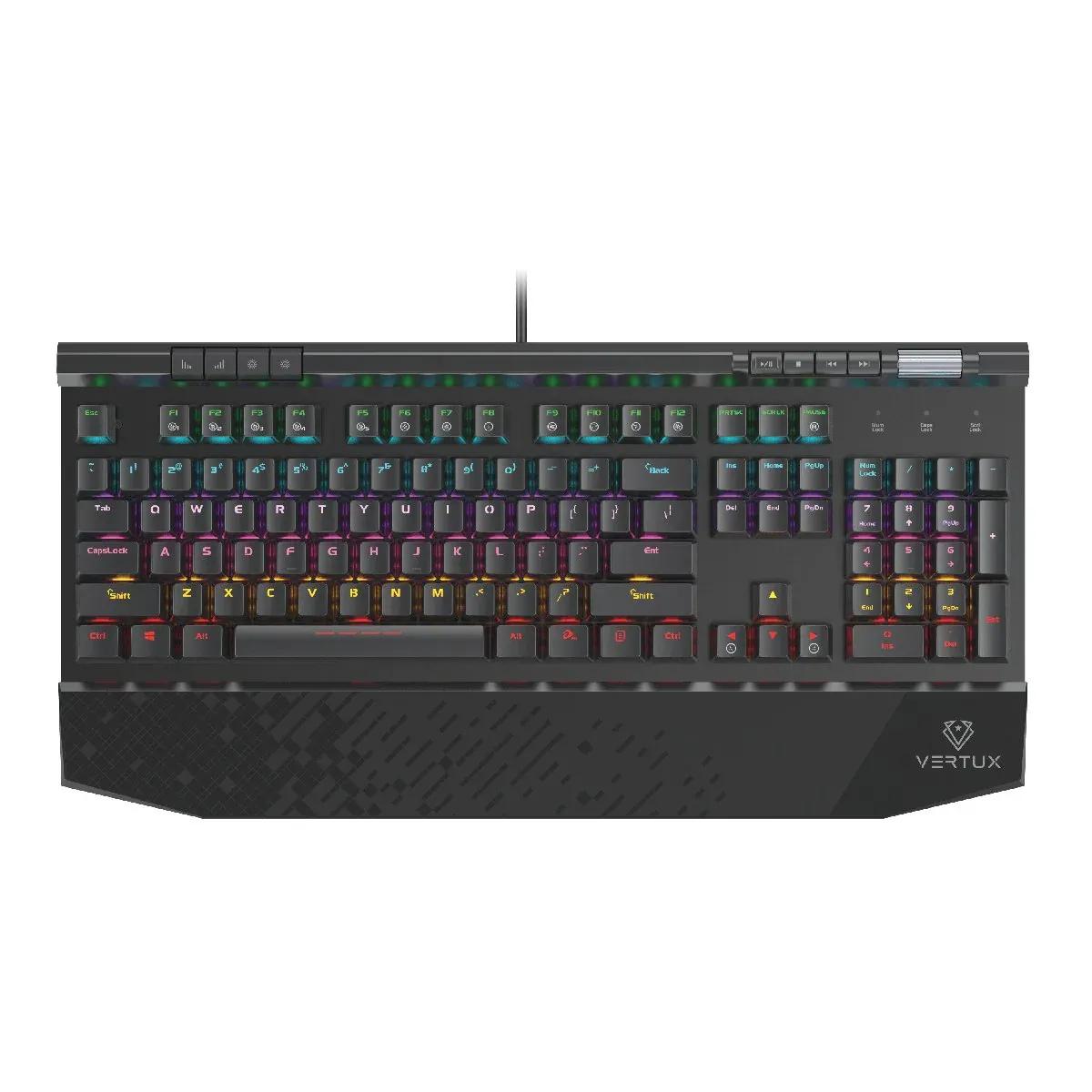 Vertux Tungsten Hyper-Action Mechanical Gaming Keyboard — Fast, Durable & Stylish