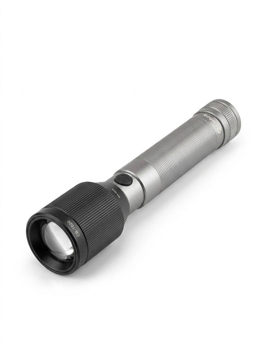 Cobra CB-1620 Super Bright Flashlight – Rechargeable with Long Range USB-C Port