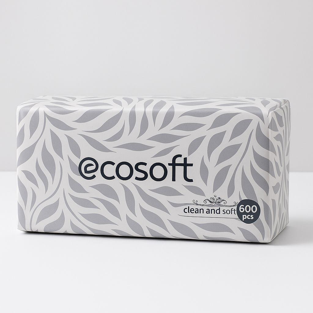 مناديل وجه من Ecosoft ناعمة 150 × 4 طبقة