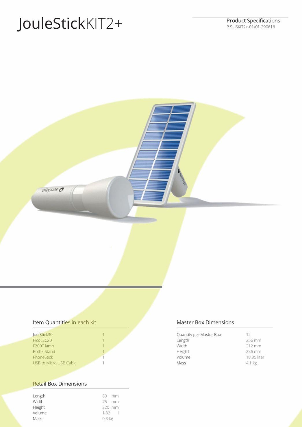 Sundaya JouleStickKIT2+ – Complete Solar Lighting & Charging System