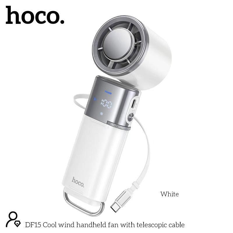 HOCO DF15 Mini Powerful Hand-Held Fan – Portable Cooling with Adjustable Speeds