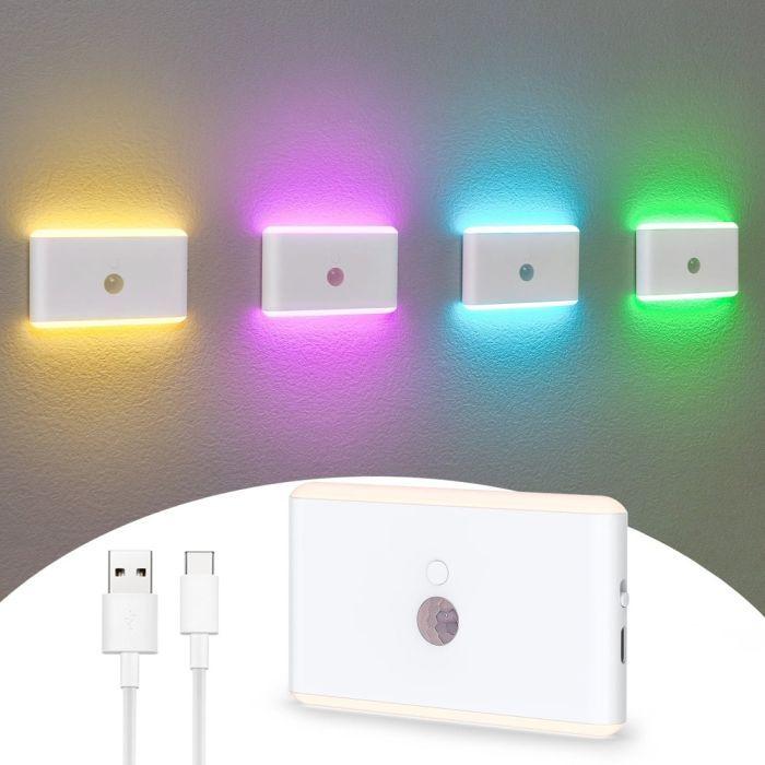 Rechargeable Motion Sensor RGB LED Light – Smart Lighting Solution