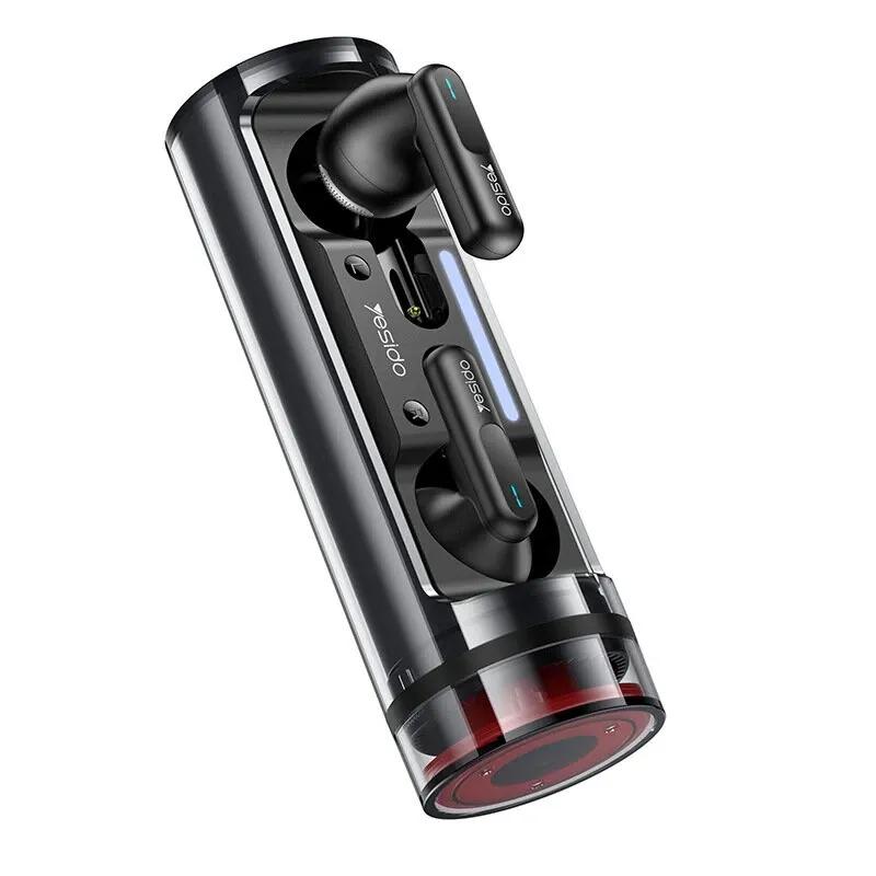 Transparent Cylinder-Shaped Earphones, 14.2mm Bluetooth Headset