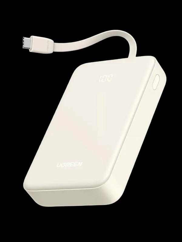 UGREEN 20000mAh Power Bank with Built-In USB-C Cable